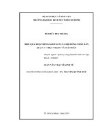 Ứng dụng mô hình năng lực để hoàn thiện công tác quản trị nhân sự tại công ty CPĐT xuân cầu tây ninh, giai đoạn 2019   2021 