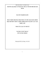 Phát triển phương pháp phần tử hữu hạn đẳng hình học để phân tích và điều khiển đáp ứng kết cấu tấm nhiều lớp tt
