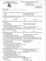 Đề thi thử đợt 2 năm 2019 vật lý trường chuyên lê quý đôn – quảng trị 