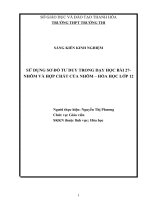 Sử dụng sơ đồ tư duy trong dạy học bài 27  nhôm và hợp chất của nhôm  hoá học lớp 12 