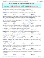 ĐỀ VDC TOÁN số 36 HHKG KHỐI TRÒN XOAY mặt cầu 03 a 