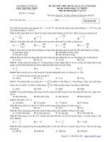 Đề thi thử THPTQG 2019 môn vật lí lần 2 liên trường THPT nghệ an 