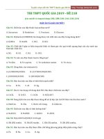Thi THPT 2019 mã đề 218 