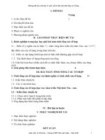 Hướng dấn học sinh lớp 11 giải mốt số bài toán tính tổng các tổ hợp 