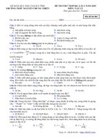 Đề thi thử vật lý THPT QG 2019 trường nguyễn trung thiên hà tĩnh lần 2 