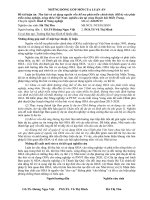 luan an TS  thu hút và sử dụng nguồn vốn hỗ trợ phát triển chính thức (ODA) vào phát triển nông nghiệp, nông thôn việt nam nghiên cứu tại vùng duyên hải miền trung