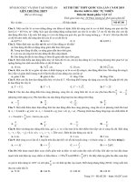 Đề thi thử vật lý THPTQG 2019 lần 1 liên trường THPT nghệ an 