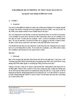 SÁCH PARAPHRASE IELTS TASK 1 bản FULL BY NGOCBACH 