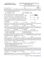 Đề thi thử THPT QG 2019 vật lí lần 2 trường lý thái tổ bắc ninh 