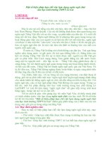 Một số biện pháp hạn chế việc lạm dụng ngôn ngữ chát của HS trường THPT lê lai 