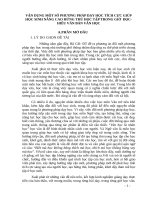 Vận dụng một số phương dạy học tích cực giúp học sinh nâng cao hứng thú học tập trong giờ đọc   hiểu văn bản văn học bậc t 