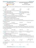 Đề thi thử THPT quốc gia 2019 vật lý sở GDĐT hà nội 