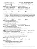 Đề thi thử THPTQG 2018 môn vật lý trường THPT chuyên lương thế vinh đồng nai 