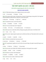 Thi THPT 2019 mã đề 204 