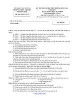 Đề thi thử vật lí THPTQG 2019 lần 1 trường chuyên nguyễn trãi – hải dương 