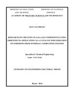 Nghiên cứu tạo lớp mạ tổ hợp ni ceo2 cuo định hướng ứng dụng làm chất xúc tác cho quá trình oxy hóa khí thải từ động cơ đốt trong tt tiếng anh 