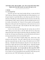 Giúp học sinh trung bình   yếu ôn luyện phần đọc hiểu trong đề thi THPT quốc gia môn ngữ văn đạt kết quả cao 