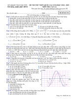 Đề thi thử THPTQG 2019 môn vật lý trường THPT phú bình thái nguyên 