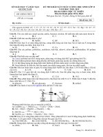 Đề khảo sát hóa học 12 năm 2018 – 2019 sở GD và đt quảng nam 