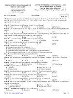 Đề thi thử hóa học THPTQG 2019 trường THPT hoàng hoa thám – hưng yên 