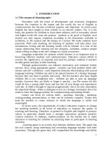 Using some games in teaching english in grade 3 