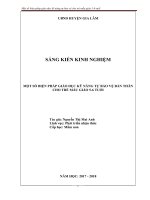 Một số biện pháp giáo dục kỹ năng tự bảo vệ cho trẻ mẫu giáo 5 6 tuổi