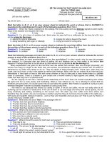 Đề tập huấn thi THPT quốc gia 2019 môn tiếng anh sở GDĐT bắc ninh 