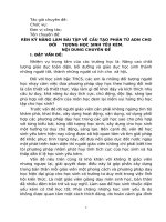 RÈN KỸ NĂNG LÀM BÀI TẬP VỀ CẤU TẠO PHÂN TỬ ADN CHO  ĐỐI TƯỢNG HỌC SINH YẾU KÉM.