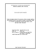 Một số biện pháp ứng dụng công nghệ thông tin nhằm nâng cao chất lượng giáo dục trẻ 5 6 tuổi a ở trường mầm non mậu lâm huyện như thanh 