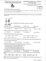 Đề thi thử THPTQG hóa học lần 1 năm 2019 trường chuyên lê quý đôn – quảng trị 