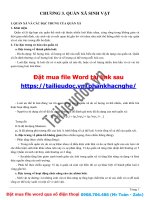 CHƯƠNG 3  QUẦN xã SINH vật image marked image marked 