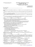 Đề KSCL THPT quốc gia 2020 lần 1 môn sinh học trường đồng đậu – vĩnh phúc 