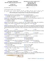 Đề khảo sát hóa học 12 lần 3 năm 2018 – 2019 trường nguyễn viết xuân – vĩnh phúc 