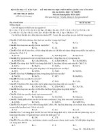 Đề minh họa hóa học kỳ thi THPT quốc gia 2019 – bộ giáo dục và đào tạo 
