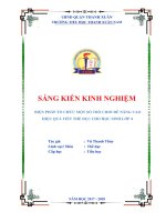 Biện pháp tổ chức một số trò chơi để nâng cao hiệu quả tiết thể dục cho học sinh lớp 4  