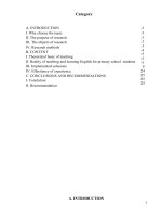 EXFERIENCE IDEA COMBINING EFFCTIVE METHODS OF TEACHING ENGLISH GRAMMAR FOR PRIMARY STUDENTS 