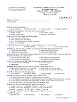 Đề KSCL THPT quốc gia môn sinh học năm 2018 – 2019 trường đồng đậu – vĩnh phúc lần 1 