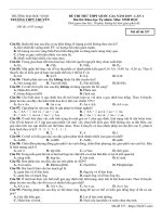 Đề thi thử sinh học THPTQG 2019 lần 1 trường THPT chuyên đại học vinh – nghệ an 