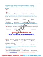 Cô mai phương   đề chuẩn 01   file word có lời giải chi tiết image marked image marked 