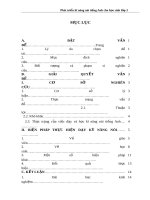 Phát triển kĩ năng nói tiếng anh cho học sinh lớp 3 