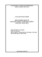 Một số biện pháp về dạy đại lượng và đo đại lượng cho học sinh lớp 5  