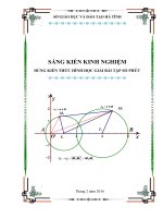skkn DÙNG KIẾN THỨC HÌNH học GIẢI bài tập số PHỨC 