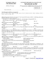 Đề thi thử THPTQG 2019 môn hóa học lần 2 liên trường THPT – nghệ an 