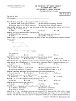 Đề KSCL THPT quốc gia 2020 lần 1 môn hóa học trường đồng đậu – vĩnh phúc 