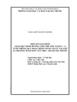 Một số biện pháp giáo dục dịnh dưỡng cho trẻ mẫu giáo 6 tuổi thông qua các hoạt động trong ngày tại lớp mẫu giáo lớn a2 trường mầm non văn nho , huyện bá thước 
