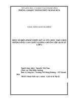 Một số biện pháp thiết kế và tổ chức trò chơi nhằm nâng cao chất lượng giờ ôn tập lịch sử lớp 5 