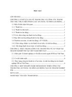 thực trạng công tác thanh tra việc thực hiện pháp luật AT,VSLĐ  tại các doanh nghiệp có vốn đầu tư nước ngoài (FDI) tại việt nam trong tình hình hiện nay