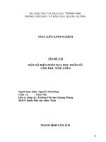 Một số giải pháp dạy học phân số cho HS lớp 4 