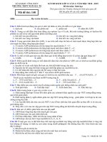 Đề thi KSCĐ sinh học 12 năm 2018 – 2019 trường ngô gia tự – vĩnh phúc lần 1 