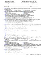 Đề thi chuyên đề sinh học 12 lần 3 năm 2018 – 2019 trường liễn sơn – vĩnh phúc 